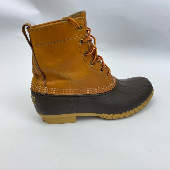 L.L. Bean Vintage Maine Hunting Boots Made In Maine. Color Brown SZ 8 Wide - Picture 6 of 11